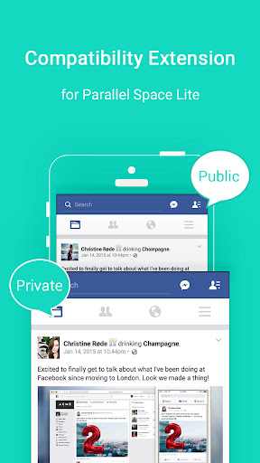Android application Parallel Space Lite 32 Support screenshort