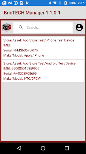 BricTECH Manager Screen 3