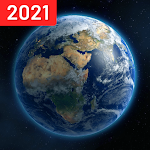 Cover Image of Download Live Earth Map 2021 with GPS N  APK