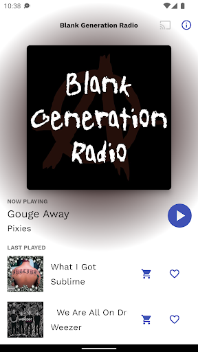 Android application Blank Generation Radio screenshort
