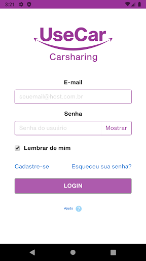 Android application UseCar Carsharing screenshort