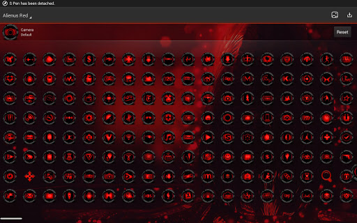 AlienRed iconpack and Next Theme