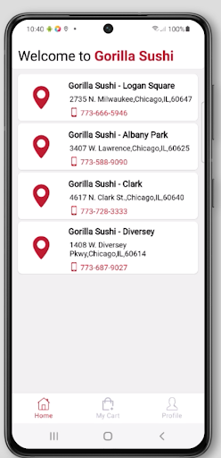 Gorilla Sushi Screen 2