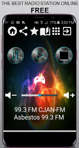 Android application 99.3 FM CJAN-FM Asbestos 99.3 screenshort