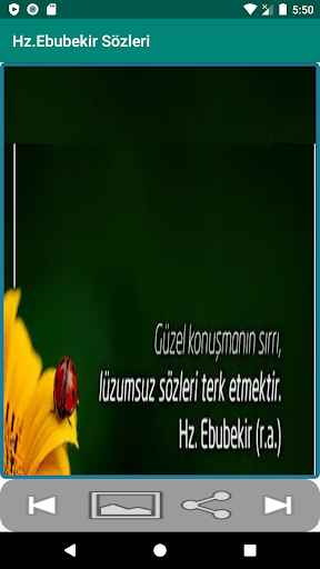 Android application Hz Ebubekir Sözleri screenshort