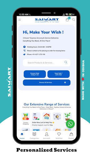 Saimart - Groceries & Services Screen 2