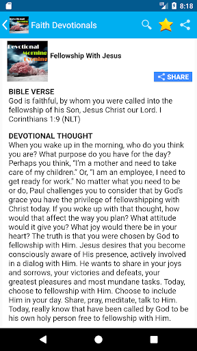 Android application Morning & Evening Grace screenshort