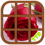 Red Rose Sliding Puzzle icon
