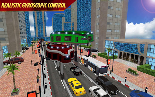 Gyroscopic Elevated Transport Bus Rescue Driving