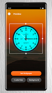 widget de relógio digital