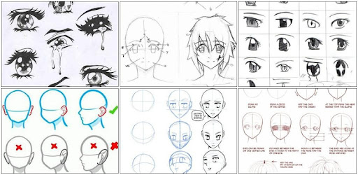 الرسم الحر أنيمي ومانغا خطوة بخطوة للمبتدئين. - التطبيقات على 