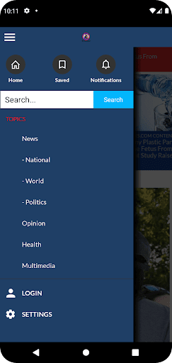 Android application Patriot Sentinel screenshort