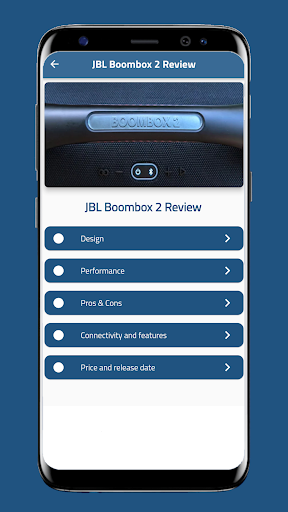 Android application JBL Boombox 2 Guide screenshort