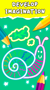 Kids doodle målning spel poster 10