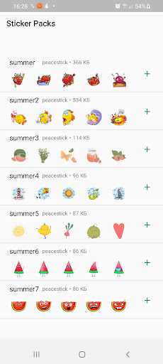 Summer Stickers WASticker