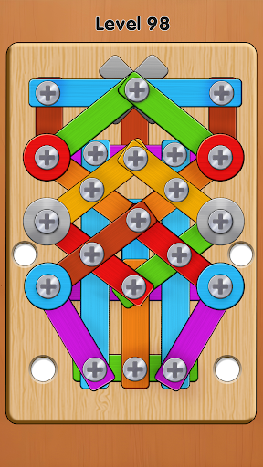 Wood Nuts & Bolts Screw Puzzle Screen 2