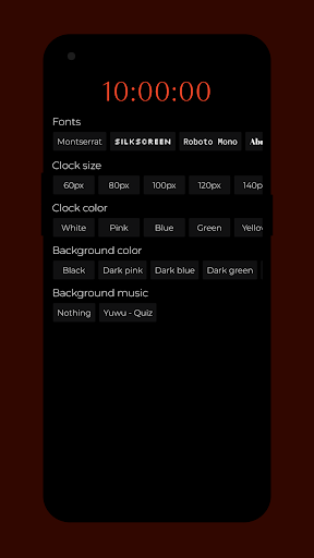 Android application BigClock: Large digital clock screenshort