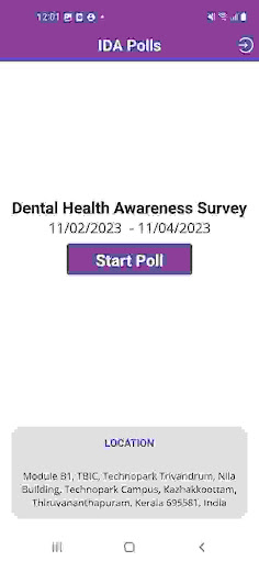 Android application IDA POLLS screenshort