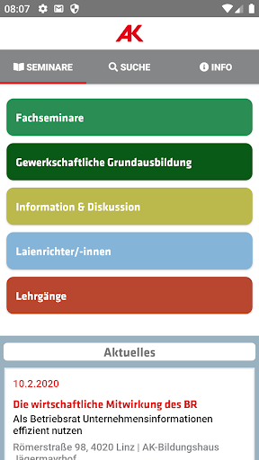 Android application BildungsApp AKOÖ/VÖGBOÖ screenshort
