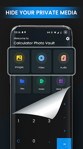 Calculator Hide app photo lock Screen 2