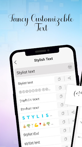 Android application Fonts Art: Keyboard Font Style screenshort