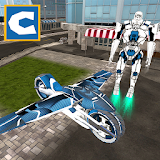 Flying Robot Bike Simulator icon