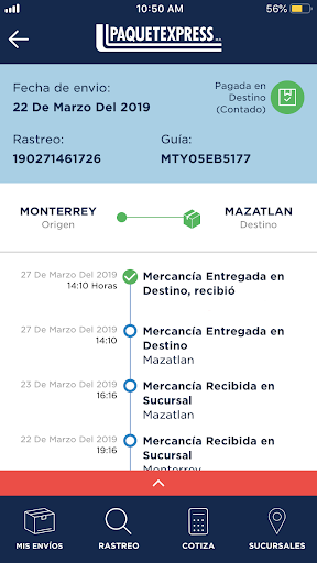 Paquetexpress Screen 2