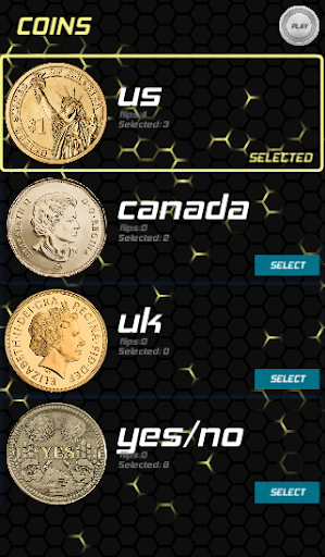 Android application Coin Flip 3D screenshort
