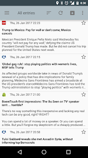 RSS Reader Screenshot