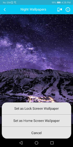 Night Sky Wallpaper Screen 3