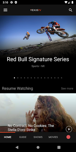 Screenshot of Vexus TV