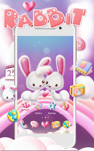 Love Rabbit Theme – Kawaii Cute Bunny Comic Theme For PC installation