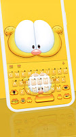 screenshot of Cartoon Fat Cat Keyboard Theme