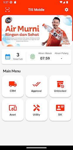 Android application TIS Mobile screenshort