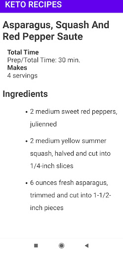 KETO RECIPES Screen 2