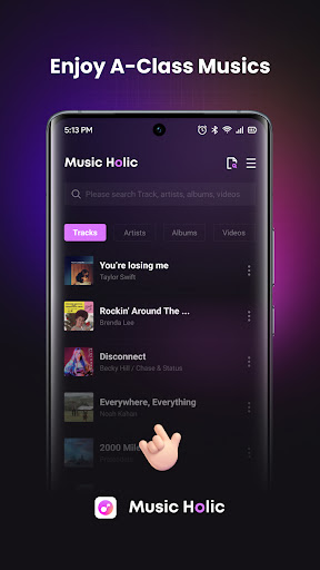 Android application Music Holic-Offline Music screenshort