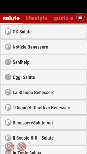 Android application SB Non Stop - Salute Benessere screenshort