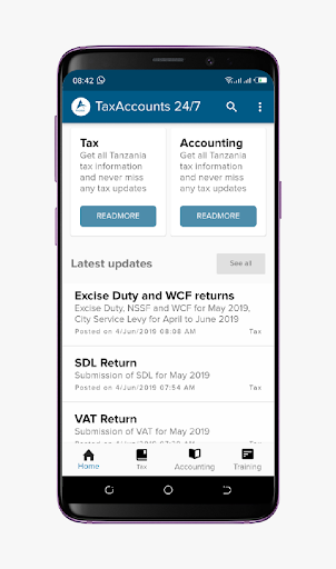 TaxAccounts 24/7 Screen 2