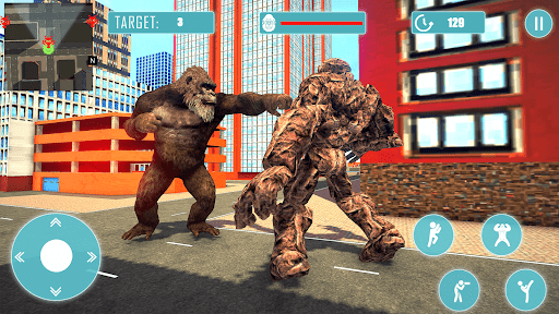 Android application Godzilla Kong City Rampage Sim screenshort