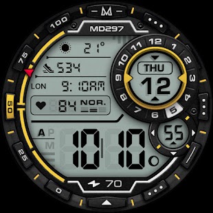 MD297 Digital watch face Screenshot
