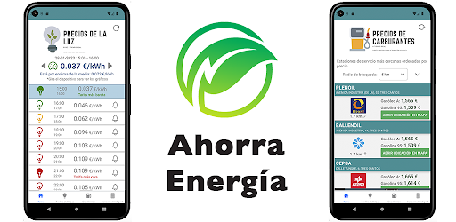 Android application Precio de la luz y gasolina screenshort