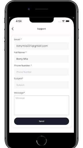 Conexus Vcard Screen 2
