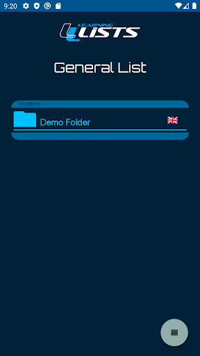 Android application Learning Lists screenshort