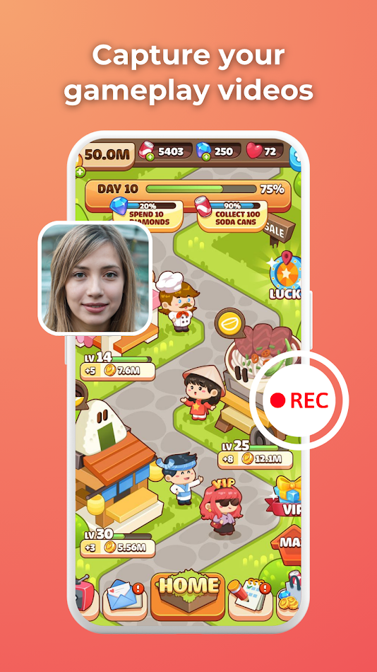 #4. Screen recording and capture (Android) От: ichime - photo beauty editor - coloring game