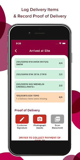 Tyresoft POD Screen 3