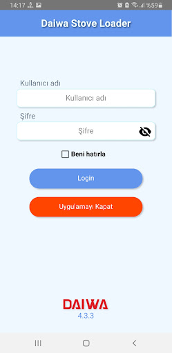 Android application Daiwa Stove Loader screenshort