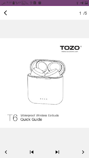 TOZO T6 True Earbuds guide Screen 2