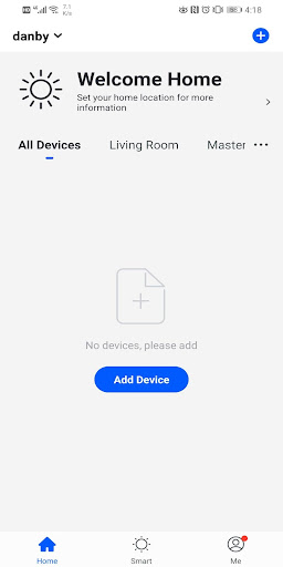 Danby Smart Home Screen 2