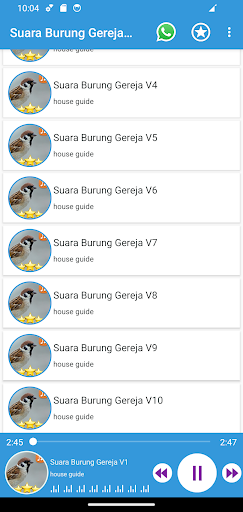 Suara Burung Gereja Masteran Screen 2