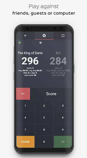Android application King of Darts scoreboard app screenshort